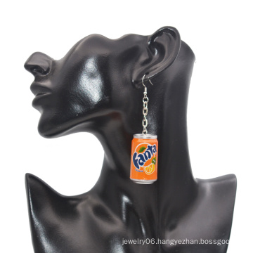 E1006 NEW Fashion Jewelry Women Earrings Cute Fanta Bottle Drop Earrings